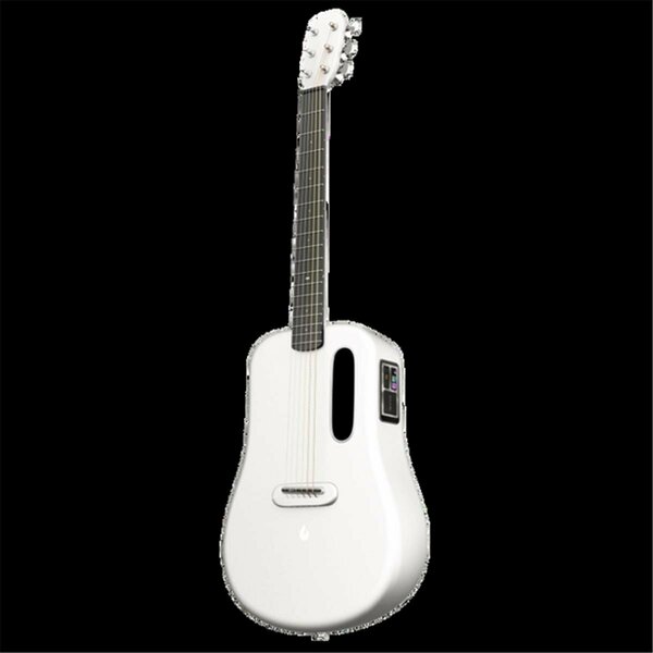 Lava Music 38 in. 3 Touch Smart Guitar - Left Hand, White L9190002-1